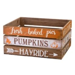 Wooden Pumpkin Crate, L:13.94 In. L, 12.01 In. W, 6.89 In. H, S:11.97 In. L,10.00 In. W, 6.77 In. H Set Of 2 11 Wooden Pumpkin Crate, L:13.94 In. L, 12.01 In. W, 6.89 In. H, S:11.97 In. L,10.00 In. W, 6.77 In. H Set Of 2 -The Home Depot Shop glitzhome indoor fall decorations 1203202906 44 1000