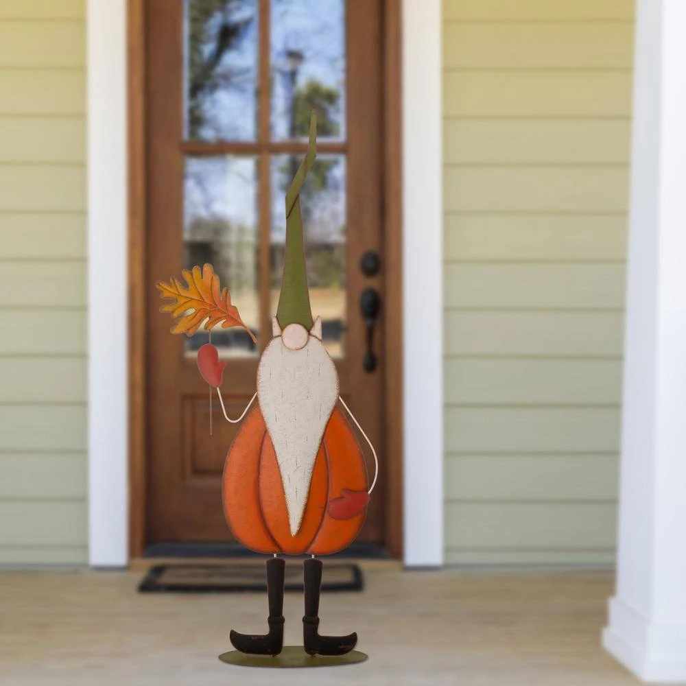 48 In. H Fall Metal Gnome Standing Decor(KD) 9 48 In. H Fall Metal Gnome Standing Decor(KD) - Image 9