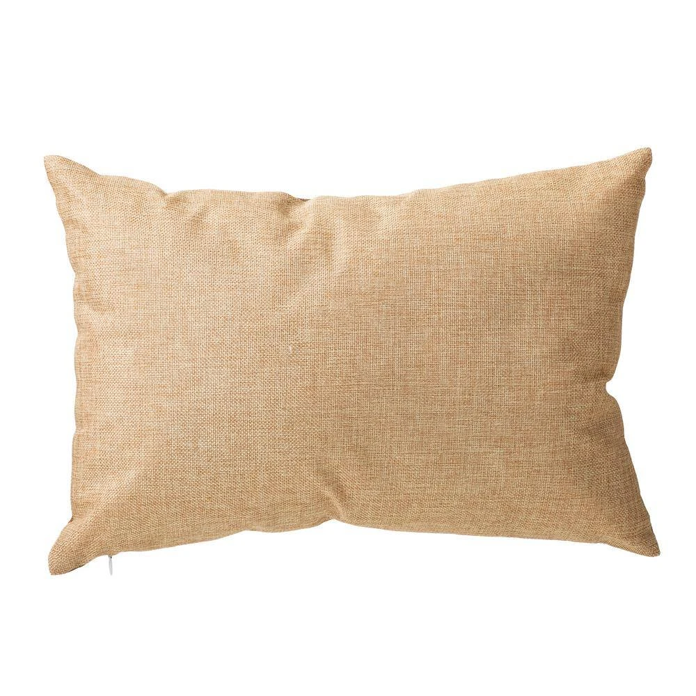 18 In. L Faux Burlap Fall Pumpkin Pillow 4 18 In. L Faux Burlap Fall Pumpkin Pillow - Image 4