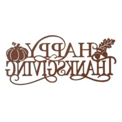 24 In. L Metal Happy Thanksgiving Wall Decor -The Home Depot Shop glitzhome indoor fall decorations 2006000082 1f 1000