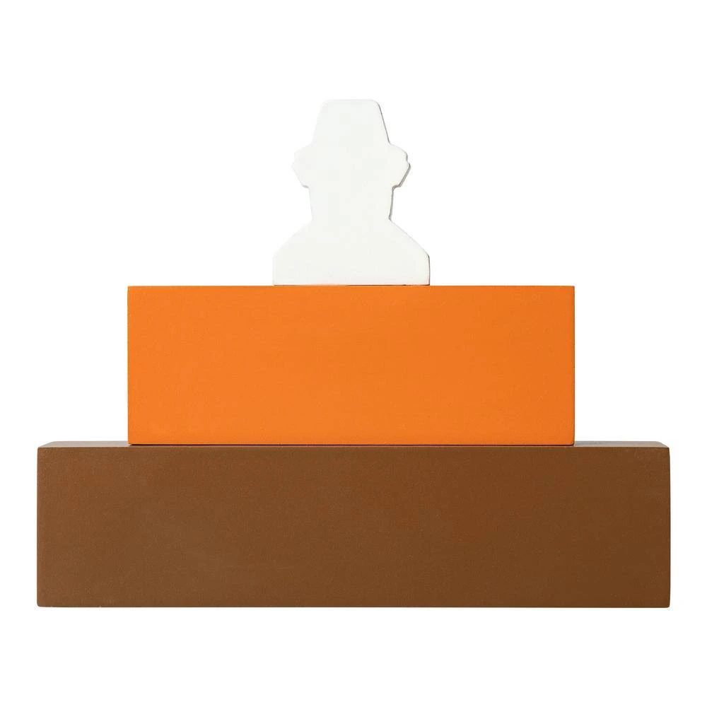 7.5 In. H Thanksgiving Wooden Pilgrim Table Block Sign 6 7.5 In. H Thanksgiving Wooden Pilgrim Table Block Sign - Image 6