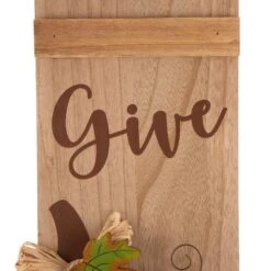 42.00 In. H Thanksgiving Wooden Pumpkin Porch Sign -The Home Depot Shop glitzhome indoor fall decorations 2006100002 4f 1000
