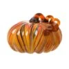 8.66 In. D X 6.69 In. H Multi-Striped Glass Large Pumpkin