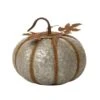 12 In. H Galvanized Metal Round Pumpkin