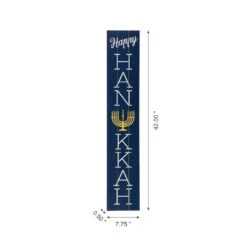 42 In. H HANUKKAH Wooden Porch -The Home Depot Shop glitzhome indoor hanukkah decorations 2010100031 4f 1000