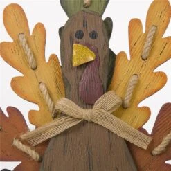 23.62 In. H Burlap/Wooden Turkey Welcome Sign Or Yard Stake 9 23.62 In. H Burlap/Wooden Turkey Welcome Sign Or Yard Stake -The Home Depot Shop glitzhome outdoor fall decorations 1205004214 4f 1000