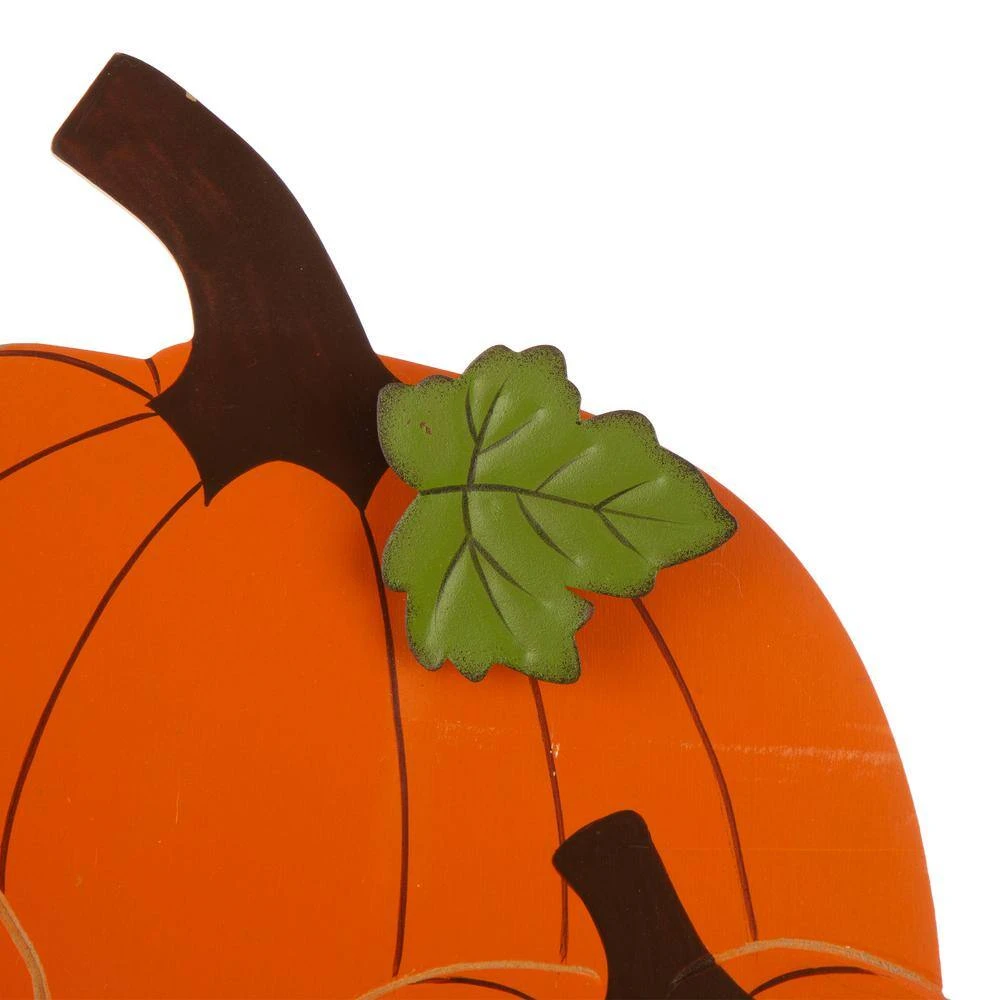 26.38 In. H Fall Metal/Wooden Pumpkin Cart Yard Stake/Hanging Decor (KD, 2-Function) 5 26.38 In. H Fall Metal/Wooden Pumpkin Cart Yard Stake/Hanging Decor (KD, 2-Function) - Image 5