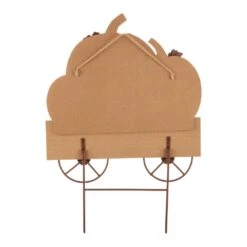 26.38 In. H Fall Metal/Wooden Pumpkin Cart Yard Stake/Hanging Decor (KD, 2-Function) 15 26.38 In. H Fall Metal/Wooden Pumpkin Cart Yard Stake/Hanging Decor (KD, 2-Function) -The Home Depot Shop glitzhome outdoor fall decorations 2005600006 fa 1000