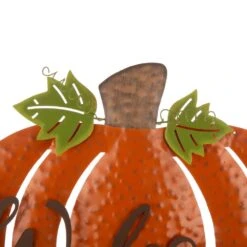 29.72 In. H Fall Metal Pumpkin Yard Stake/Standing/Hanging Sign (KD, 3-Function) -The Home Depot Shop glitzhome outdoor fall decorations 2005600008 4f 1000