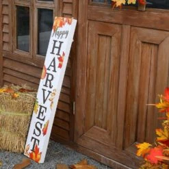 42 In. H Fall Lighted Maple Leaves Wooden Porch Sign 12 42 In. H Fall Lighted Maple Leaves Wooden Porch Sign -The Home Depot Shop glitzhome outdoor fall decorations 2005600014 1f 1000