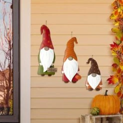 Fall Metal Gnome Family Yard Stake Or Wall Decor Or Standing Decor (Set Of 3) 17 Fall Metal Gnome Family Yard Stake Or Wall Decor Or Standing Decor (Set Of 3) -The Home Depot Shop glitzhome outdoor fall decorations 2005600019 31 1000