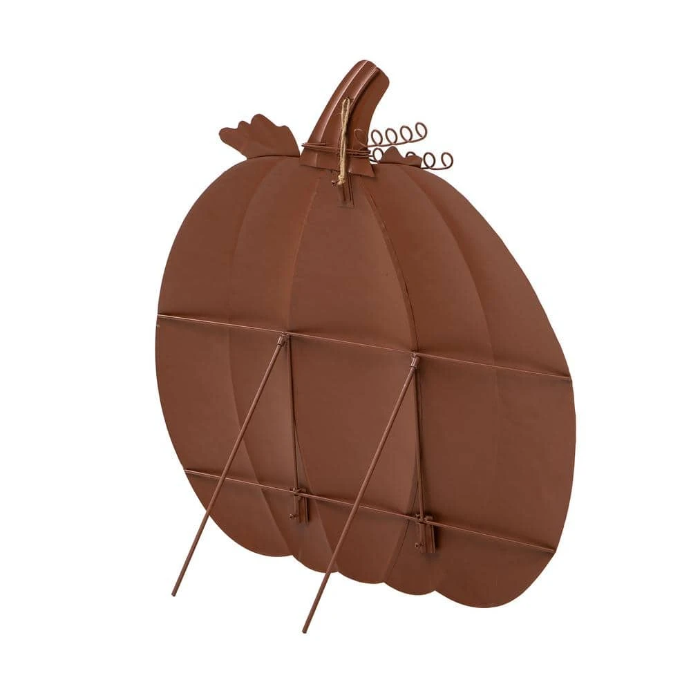 36 In. H Fall Oversized Metal Pumpkin Yard Stake Or Wall Decor Or Standing Decor 5 36 In. H Fall Oversized Metal Pumpkin Yard Stake Or Wall Decor Or Standing Decor - Image 5