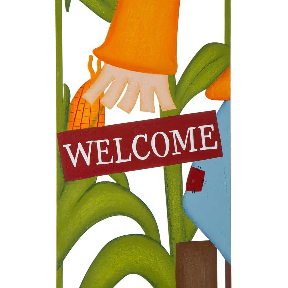 41.5 In. H Fall Metal Scarecrow And Corns Combo Yard Stake 6 41.5 In. H Fall Metal Scarecrow And Corns Combo Yard Stake - Image 6