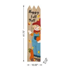 41.75 In. H Fall Wood Scarecrow Porch Decor -The Home Depot Shop glitzhome outdoor fall decorations 2005600033 c3 1000