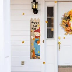 41.75 In. H Fall Wood Scarecrow Porch Decor -The Home Depot Shop glitzhome outdoor fall decorations 2005600033 fa 1000