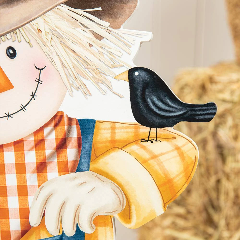 30 In. H Fall Wooden Painted Scarecrow Porch Decor 7 30 In. H Fall Wooden Painted Scarecrow Porch Decor - Image 7