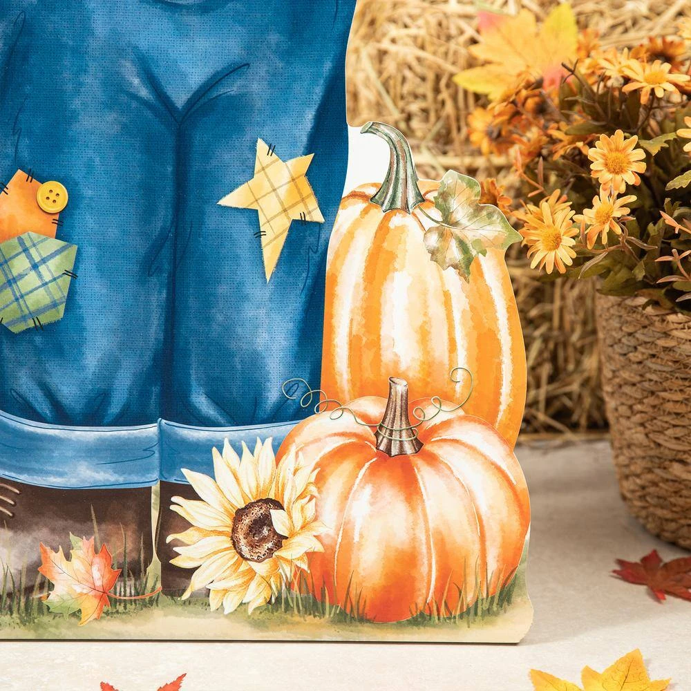30 In. H Fall Wooden Painted Scarecrow Porch Decor 8 30 In. H Fall Wooden Painted Scarecrow Porch Decor - Image 8