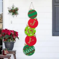 41.75 In. Fall And Christmas Double Sided Wooden Pumpkin And Ornament Porch Sign -The Home Depot Shop glitzhome outdoor fall decorations 2005600038 4f 1000