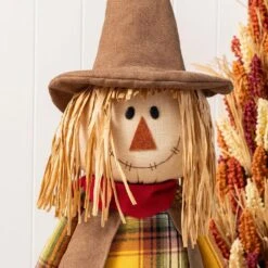 33-38 In. Fall Fabric Scarecrow Porch Decor With Telescoping Legs 13 33-38 In. Fall Fabric Scarecrow Porch Decor With Telescoping Legs -The Home Depot Shop glitzhome outdoor fall decorations 2005600041 1f 1000