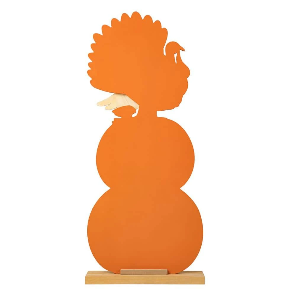 36 In. H Thanksgiving Wooden Stacked Pumpkin & Turkey Porch Decor 3 36 In. H Thanksgiving Wooden Stacked Pumpkin & Turkey Porch Decor - Image 3