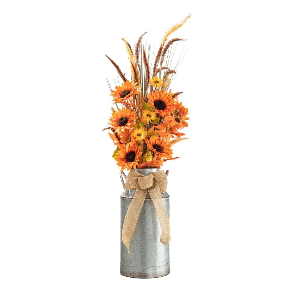 39.75 In. H Fall Sunflower Leaf Potted Tree 5 39.75 In. H Fall Sunflower Leaf Potted Tree - Image 5