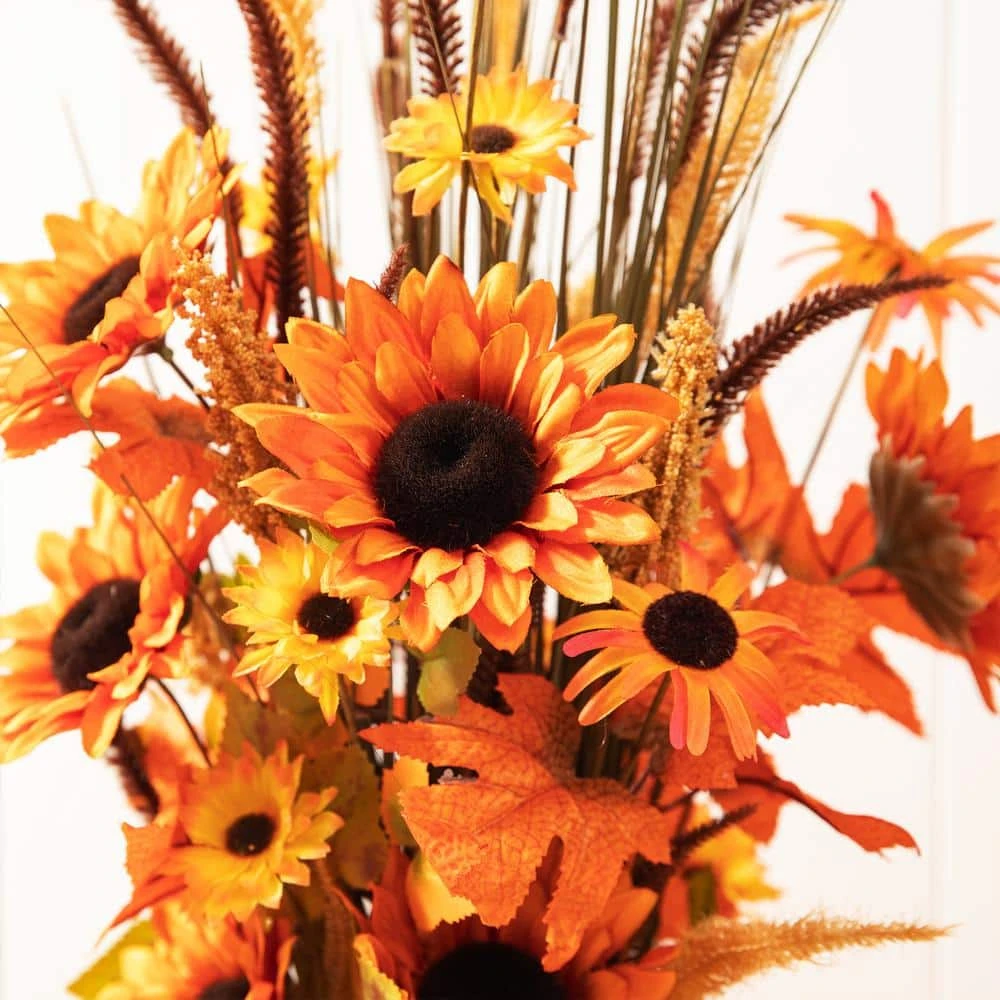 39.75 In. H Fall Sunflower Leaf Potted Tree 6 39.75 In. H Fall Sunflower Leaf Potted Tree - Image 6