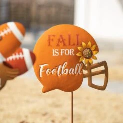 24 In. H Set Of 3 Thanksgiving Metal Football Turkey Yard Stake 12 24 In. H Set Of 3 Thanksgiving Metal Football Turkey Yard Stake -The Home Depot Shop glitzhome outdoor fall decorations 2020300018 44 1000