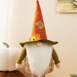 39 In. H Telescoped Fabric Fall Gnome Standing Decor 14 39 In. H Telescoped Fabric Fall Gnome Standing Decor -The Home Depot Shop glitzhome outdoor fall decorations 2029700004 1f 1000