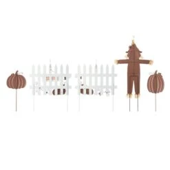 30.75 In. Fall Metal Scarecrow Pumpkin And Fence Yard Stake (Set Of 5) 9 30.75 In. Fall Metal Scarecrow Pumpkin And Fence Yard Stake (Set Of 5) -The Home Depot Shop glitzhome outdoor fall decorations 2030000012 66 1000