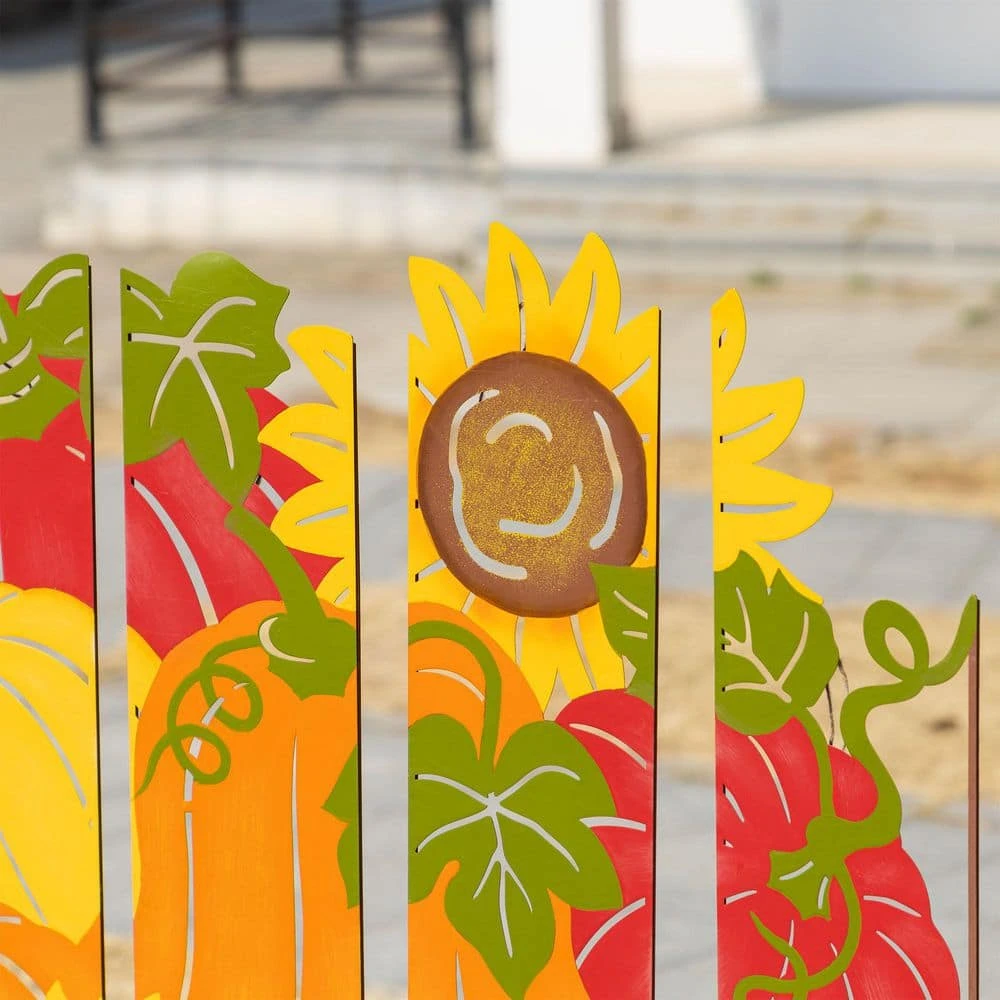 41.75 In. Fall Metal Pumpkin Patch Combo Yard Stake 6 41.75 In. Fall Metal Pumpkin Patch Combo Yard Stake - Image 6