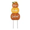 35.5 In. H Thanksgiving Metal Stacked Pumpkins Yard Stake