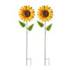 42 In. H Fall Metal Sunflower Yard Stake (2-Pack)