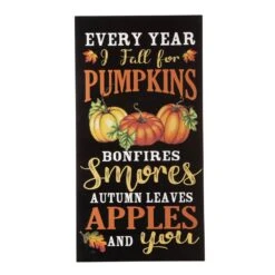 36 In. Wooden Easel Porch Sign, With 2 Changeable Double Sided Sign Board (Fall & Christmas) -The Home Depot Shop glitzhome outdoor fall decorations gh2010100005 c3 1000