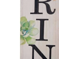 41.93 In. H Wooden Spring Porch Sign -The Home Depot Shop glitzhome seasonal decorations 1404203467 4f 1000