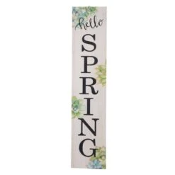 41.93 In. H Wooden Spring Porch Sign