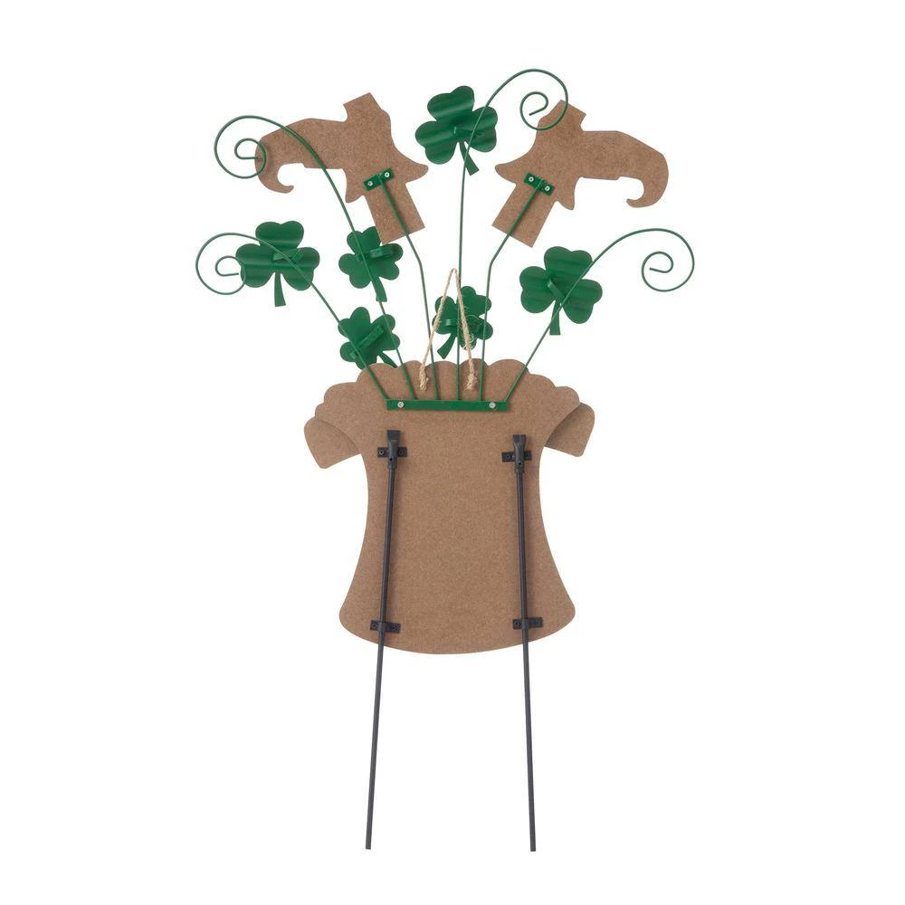31.5 In. H Wooden St. Patrick's Leprechaun Belt Yard Stake Or Wall Decor 8 31.5 In. H Wooden St. Patrick's Leprechaun Belt Yard Stake Or Wall Decor - Image 8