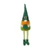 28.25 In. H Fabric St. Patrick's Gnome Shelf Sitter With Dangling Legs