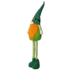 40 In. H Telescoped Fabric St. Patrick's Gnome Standing Decor -The Home Depot Shop glitzhome seasonal decorations 2003900020 1f 1000