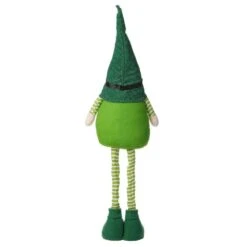 40 In. H Telescoped Fabric St. Patrick's Gnome Standing Decor -The Home Depot Shop glitzhome seasonal decorations 2003900020 44 1000