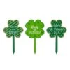 15 In. H Wooden St. Patrick's Shamrocks Yard Stake (Set Of 3)