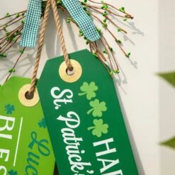 24 In. H St. Patrick's Wooden Doorknob Hanging Decor 12 24 In. H St. Patrick's Wooden Doorknob Hanging Decor -The Home Depot Shop glitzhome seasonal decorations 2004000015 1f 1000