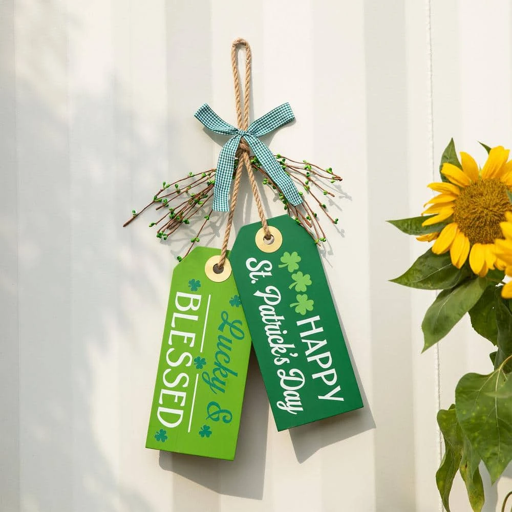 24 In. H St. Patrick's Wooden Doorknob Hanging Decor 3 24 In. H St. Patrick's Wooden Doorknob Hanging Decor - Image 3