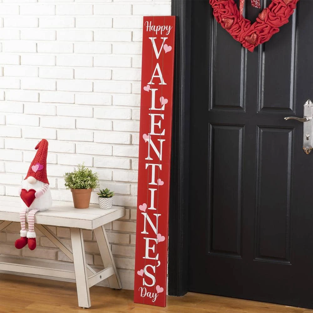 60 In. H Happy Valentine's Day Porch Sign (KD) 4 60 In. H Happy Valentine's Day Porch Sign (KD) - Image 4