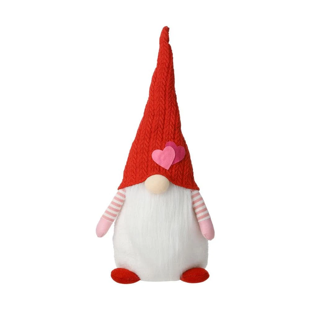 25.5 In. H Fabric Valentine's Gnome Standing Decor 1 25.5 In. H Fabric Valentine's Gnome Standing Decor