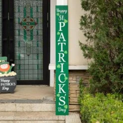 60 In. H Wooden St. Patrick's Porch Sign (KD) 11 60 In. H Wooden St. Patrick's Porch Sign (KD) -The Home Depot Shop glitzhome seasonal decorations 2015600004 77 1000
