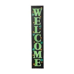 42 In. H Lighted St. Patrick's Wooden WELCOME Porch Sign
