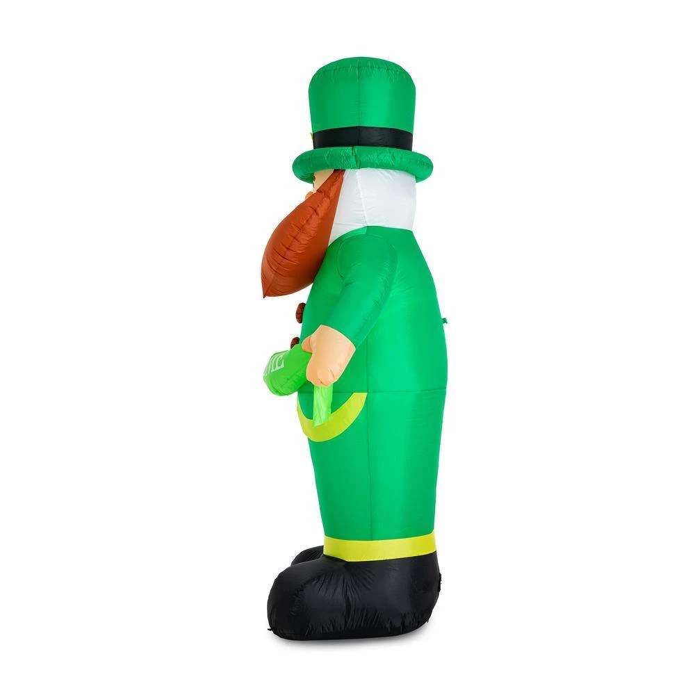 95 In. H Lighted St. Patrick's Inflatable Leprechaun Decor 6 95 In. H Lighted St. Patrick's Inflatable Leprechaun Decor - Image 6