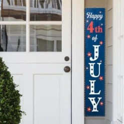 42.5 In. H Lighted Wooden Happy July 4th Porch Sign 11 42.5 In. H Lighted Wooden Happy July 4th Porch Sign -The Home Depot Shop glitzhome seasonal decorations 2015600007 31 1000