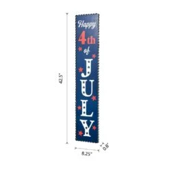 42.5 In. H Lighted Wooden Happy July 4th Porch Sign 8 42.5 In. H Lighted Wooden Happy July 4th Porch Sign -The Home Depot Shop glitzhome seasonal decorations 2015600007 c3 1000