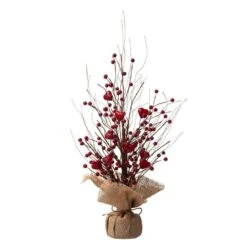 18 In. H Valentine's Berry Heart Table Tree